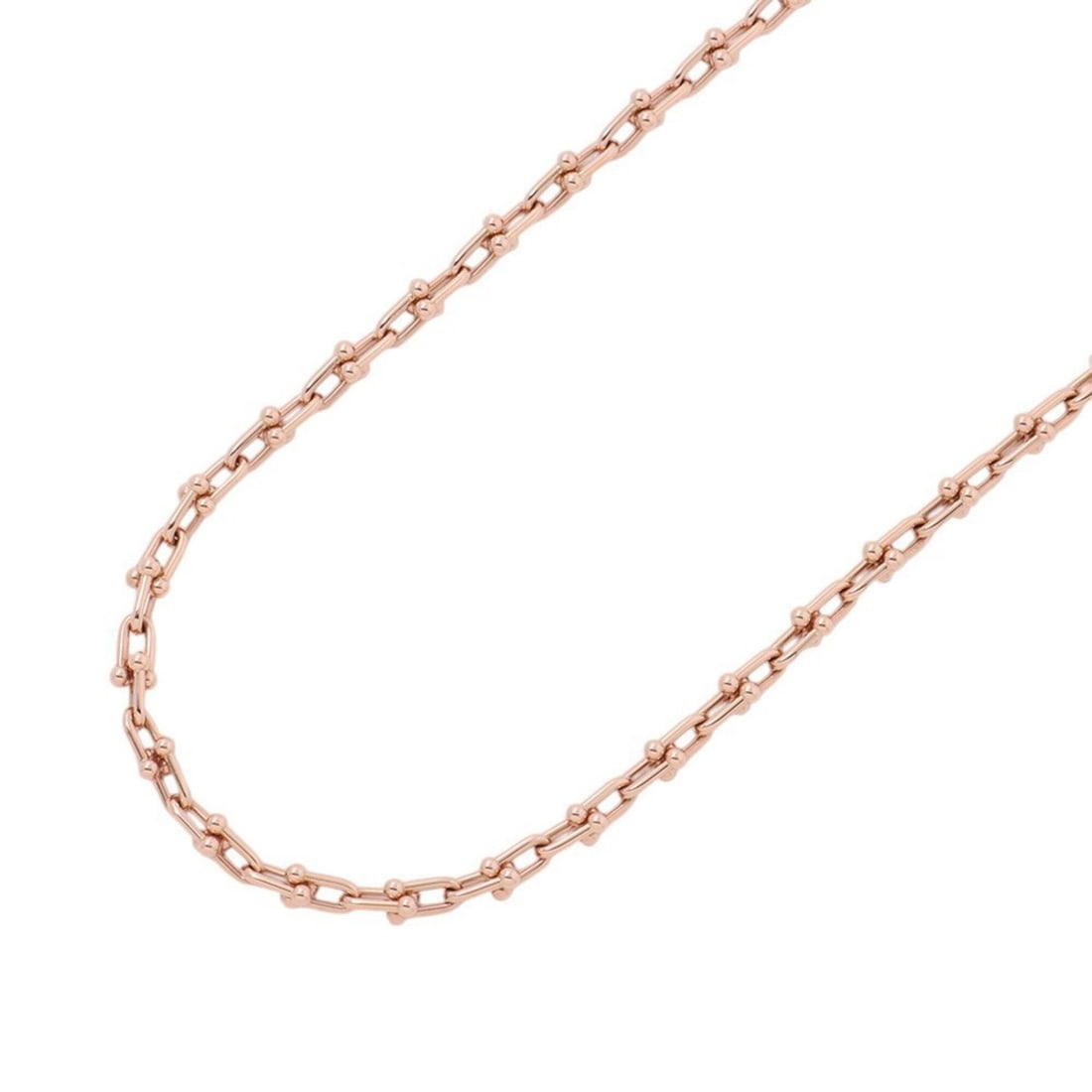 Tiffany & Co. Hardware Small Link Necklace, 18K Pink Gold, 70353164. (1 of 8)