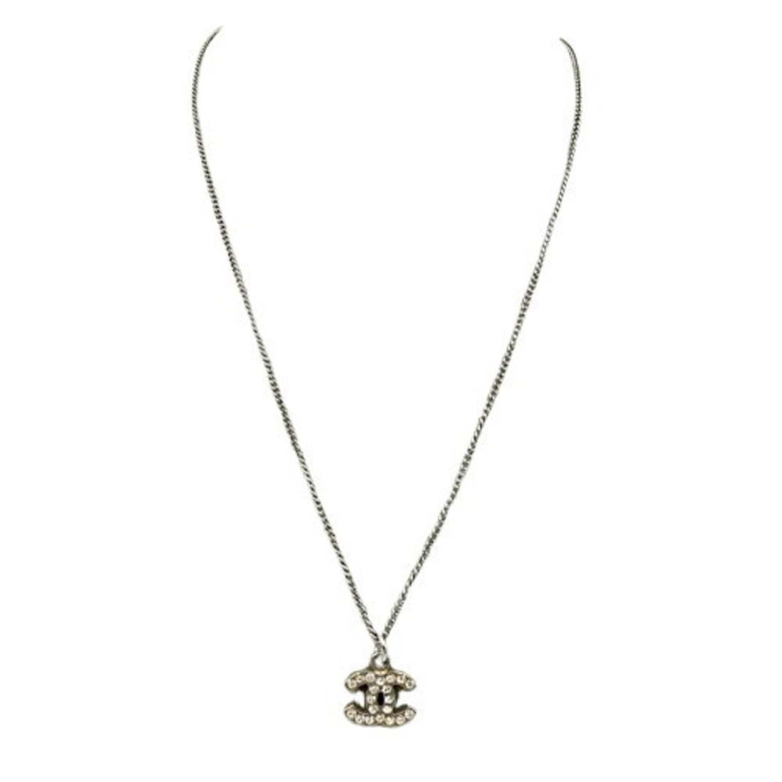 CHANEL Rhinestone Necklace 05V - 3