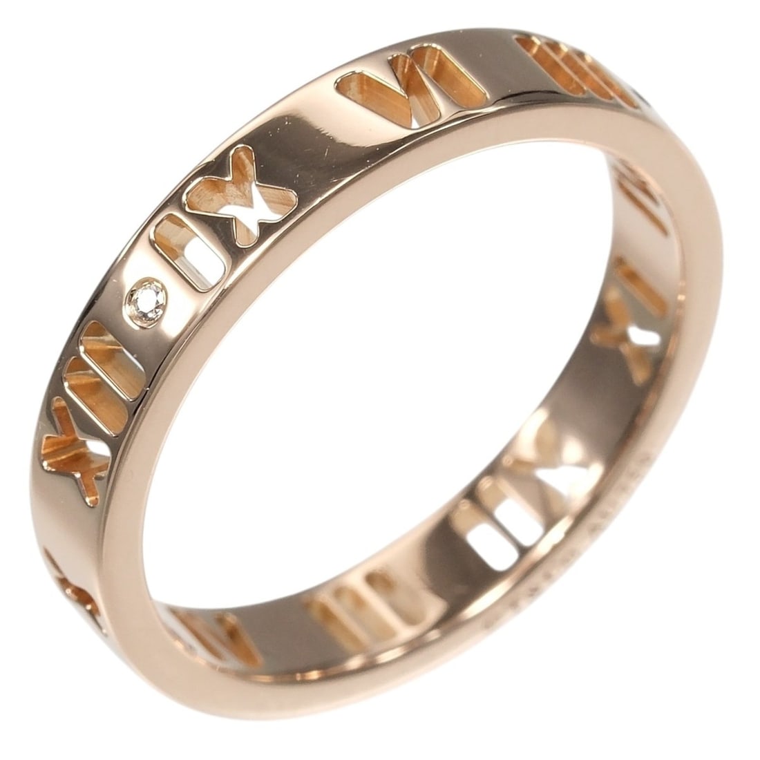 Tiffany & Co. Pierced Atlas Ring, Size 12, 18K Yellow Gold, Diamond, Approx. 3.29g.: --- Catalog ---Category: SizeWidth: 3.67mm / 0.14''Weight: 3.29g / 0.11oz.JP Size: 12US Size: 6.5Inner Diameter: 16.97mm / 0.67''Category: DesignType: Band ringStone: DiamondGender: WomenMaterial: Yel