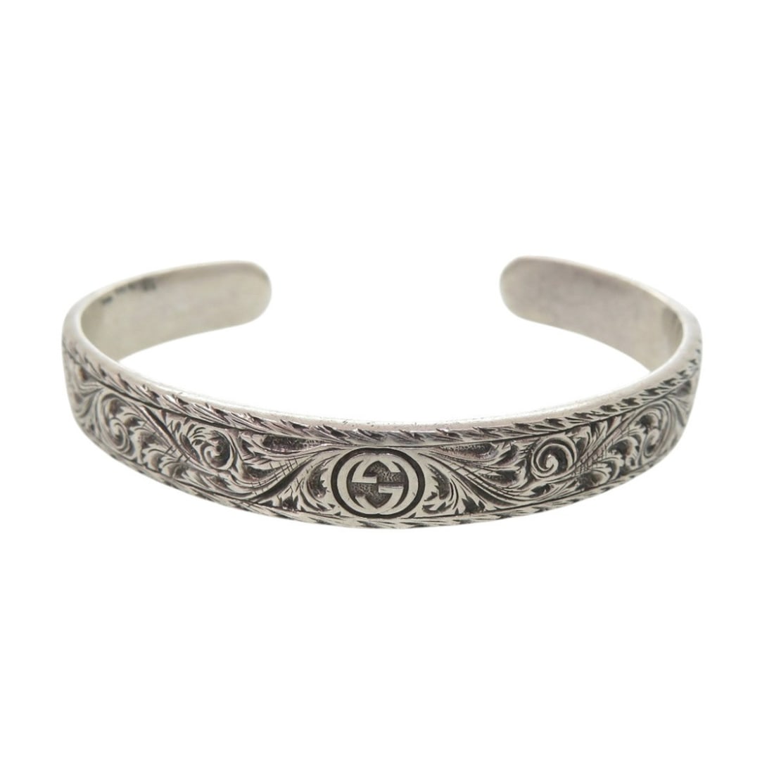 Gucci Interlocking G Lion Head 433575-J8400 Sterling Silver 925 Bangle 1276 GUCCI Men's: --- Catalog ---Category: SizeLength: 15.5cm / 6.1''Category: DesignType: BangleColor: SilverGender: MenMaterial: Silver 925Category: GeneralMPN: 433575-J8400Brand: GucciCountry of Origin: Italy--- Ite