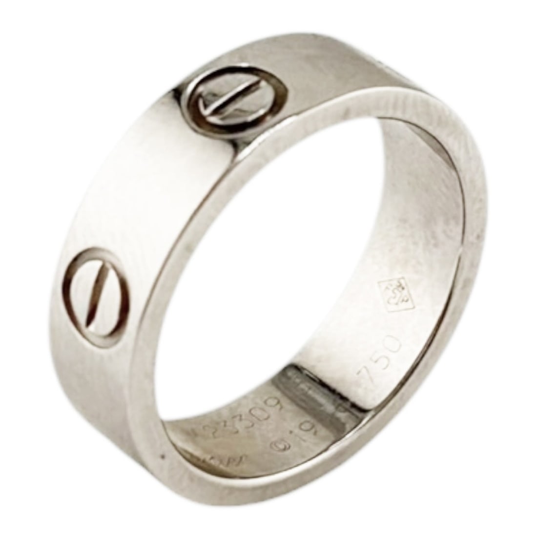 Cartier Love Ring, 18K White Gold, Women's, Pre-owned.: --- Catalog ---Category: SizeJP Size: 10.5US Size: 5.5Category: DesignType: Band ringColor: SilverGender: WomenMaterial: White gold (18K)Category: GeneralBrand: Cartier--- Item List ---Section: Condit