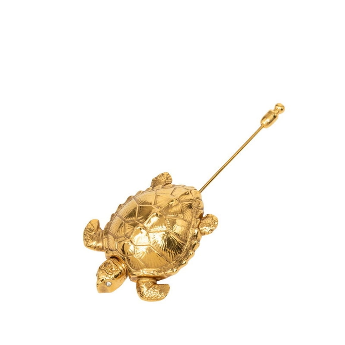 Chanel Coco Mark Vintage Turtle Motif Pin Brooch 96A Gold Plated Rhinestone Women's CHANEL: --- Catalog ---Category: SizeSize (HxWxD): 3.7cm x 8.8cm / 1.45'' x 3.46''Category: DesignType: Pin broochColor: GoldStone: RhinestoneGender: WomenMaterial: Gold platingCategory: GeneralBrand: Chanel-
