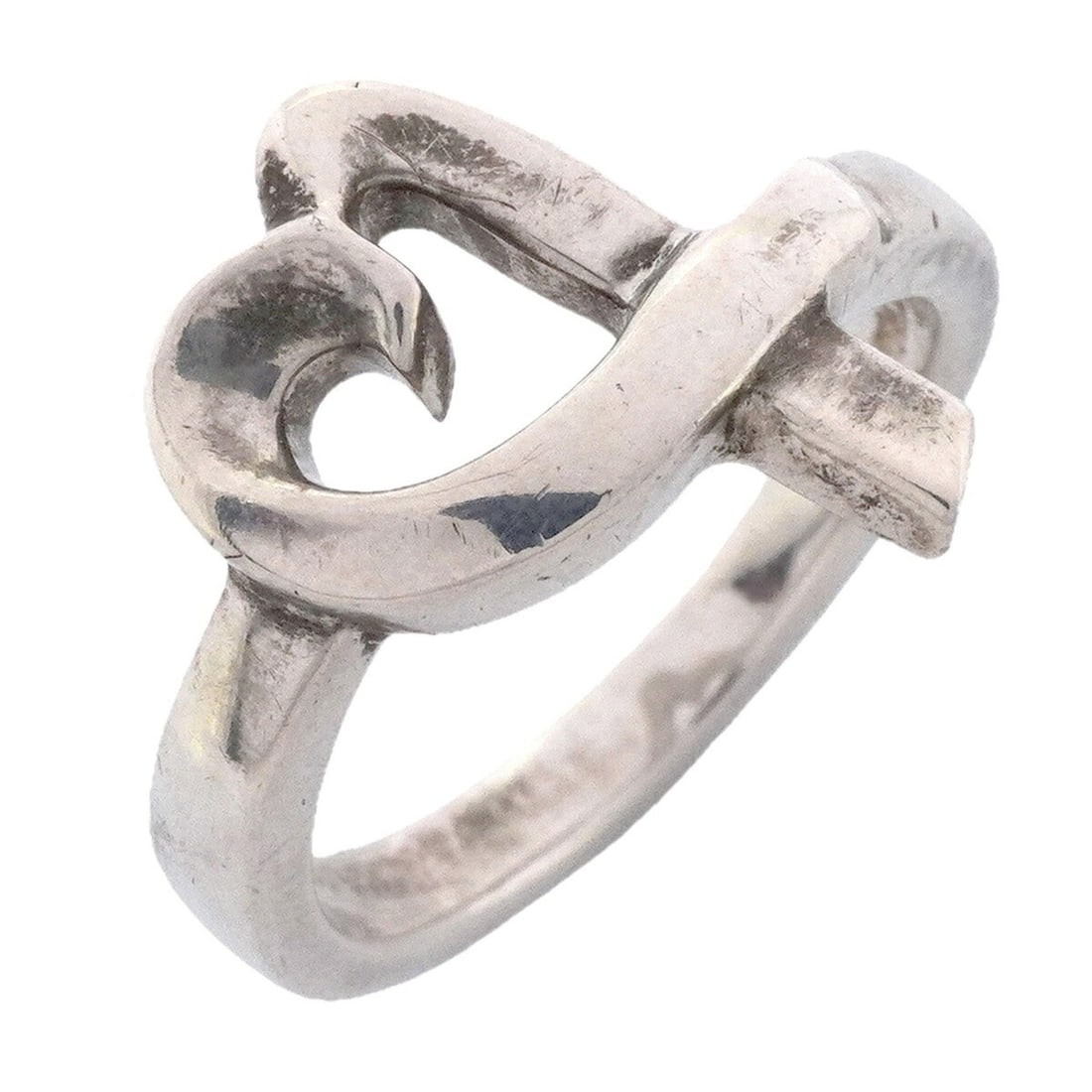 Tiffany & Co. Loving Heart Ring, Sterling Silver 925, Size 11.5 (Women's): --- Catalog ---Category: SizeJP Size: 11.5US Size: 6Category: DesignType: Band ringGender: WomenMaterial: Silver 925Category: GeneralBrand: Tiffany--- Item List ---Section: ConditionRanking: Rank AB U