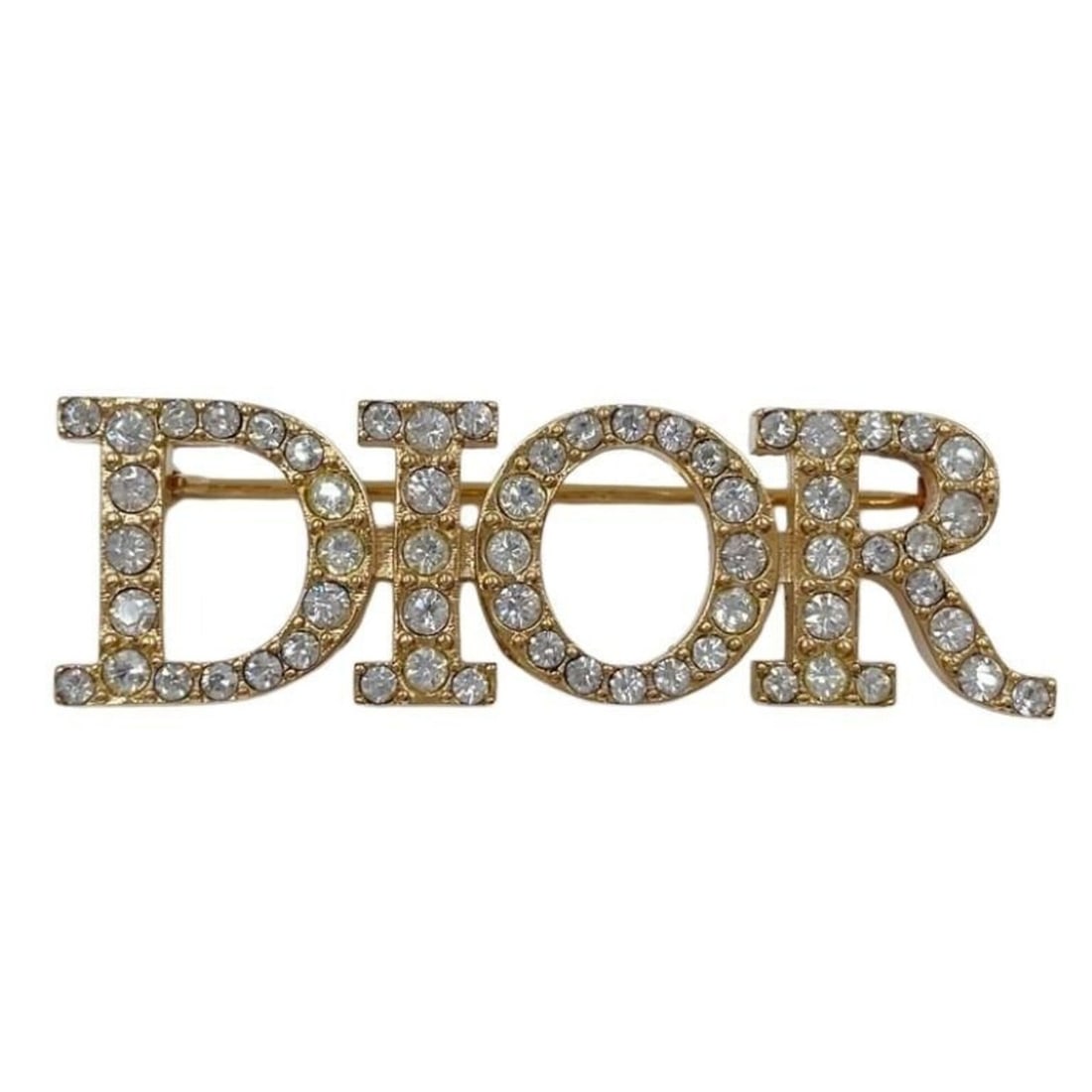 Christian Dior Brooch DIO(R)EVOLUTION Gold Metal Women's Rhinestone: --- Catalog ---Category: SizeSize (HxWxD): 1.3cm x 4cm / 0.51'' x 1.57''Category: DesignType: BroochColor: GoldGender: WomenMaterial: MetalCategory: GeneralBrand: Christian Dior--- Item List ---Sectio