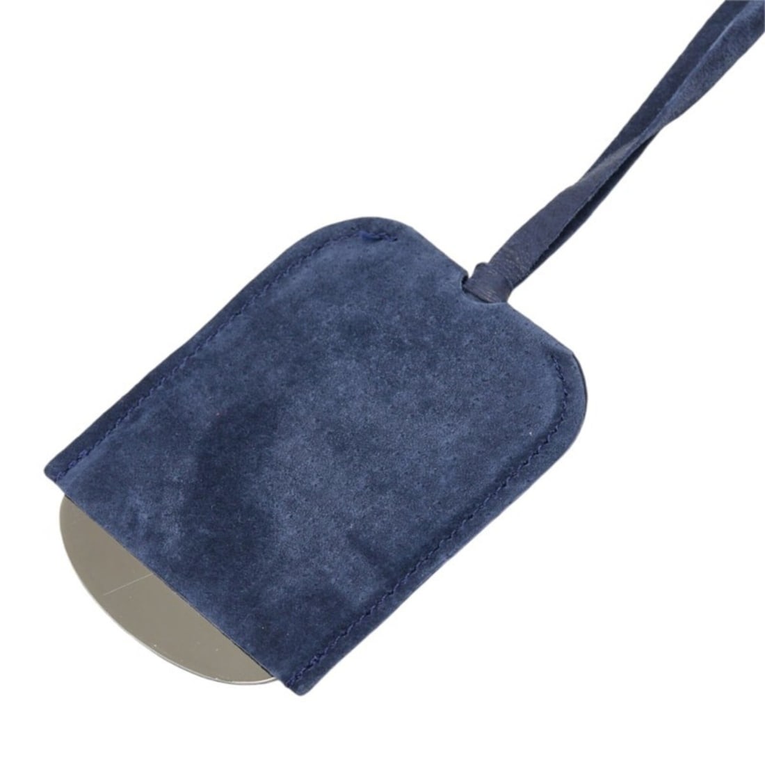 Hermes "Journey Through the Stars" Exhibition Plate Tag Necklace Pendant Navy Silver Leather Metal: --- Catalog ---Category: SizeNeck Circumference: 59 cm / 23.22''Category: DesignColor: Navy, SilverGender: WomenMaterial: Leather, MetalPendant Type: PendantNecklace Type: NecklaceCategory: GeneralBra