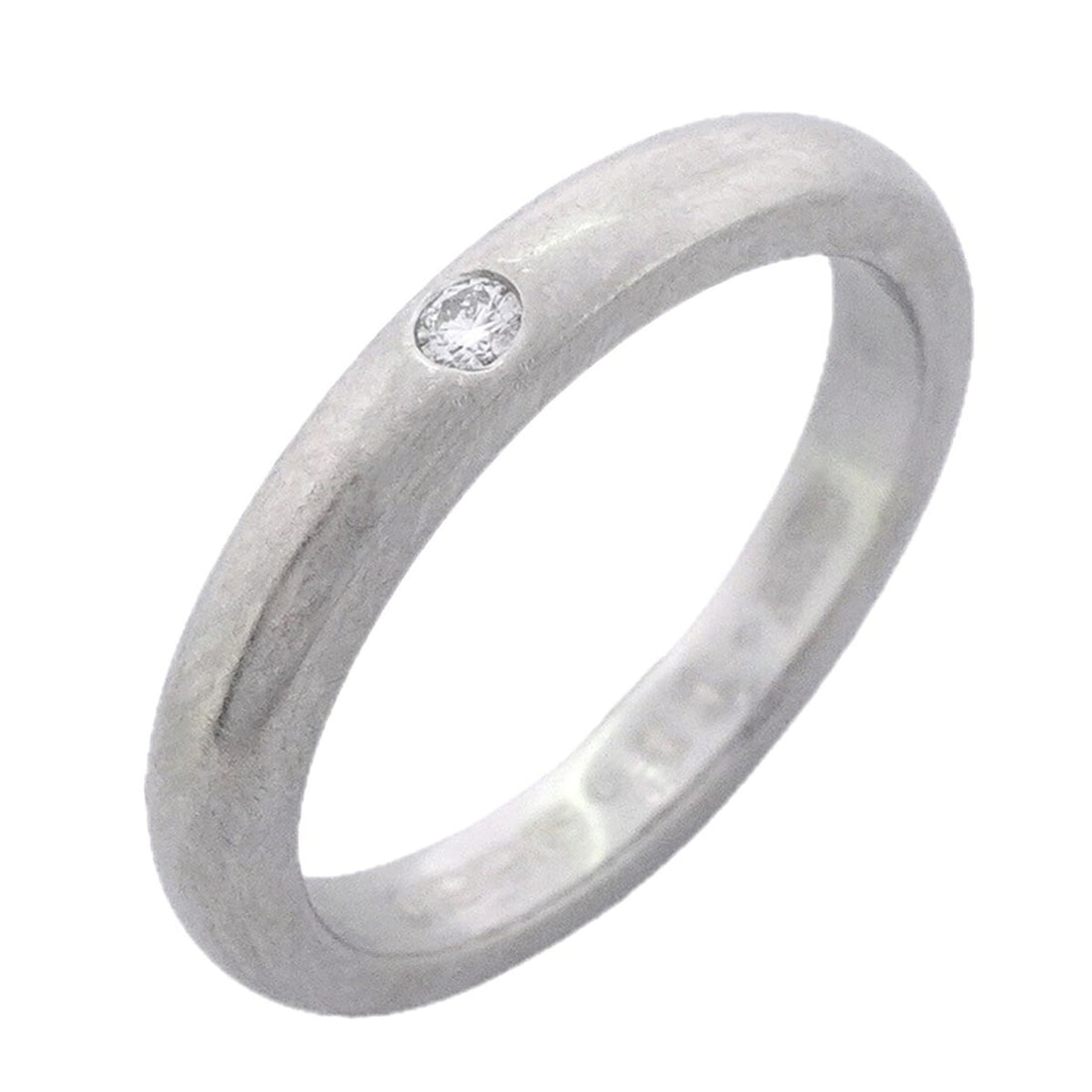 Tiffany & Co. Stacking Band Ring, 1PD (One Diamond), Pt950 Platinum, Size 6, Women's: --- Catalog ---Category: SizeJP Size: 6US Size: 3.5Category: DesignType: Band ringStone: DiamondGender: WomenMaterial: Platinum 950Category: GeneralBrand: Tiffany--- Item List ---Section: ConditionRan