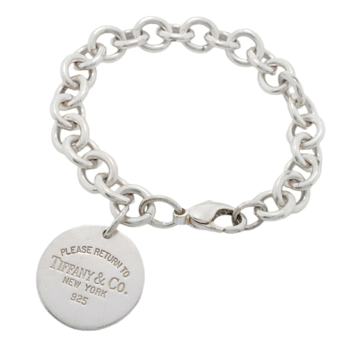 Tiffany & Co. Return to Circle Bracelet, Sterling Silver 925, Women's: --- Catalog ---Category: SizeLength: 17cm / 6.69''Category: DesignType: Charm braceletGender: WomenMaterial: Silver 925Category: GeneralBrand: Tiffany--- Item List ---Section: ConditionRanking: Rank A