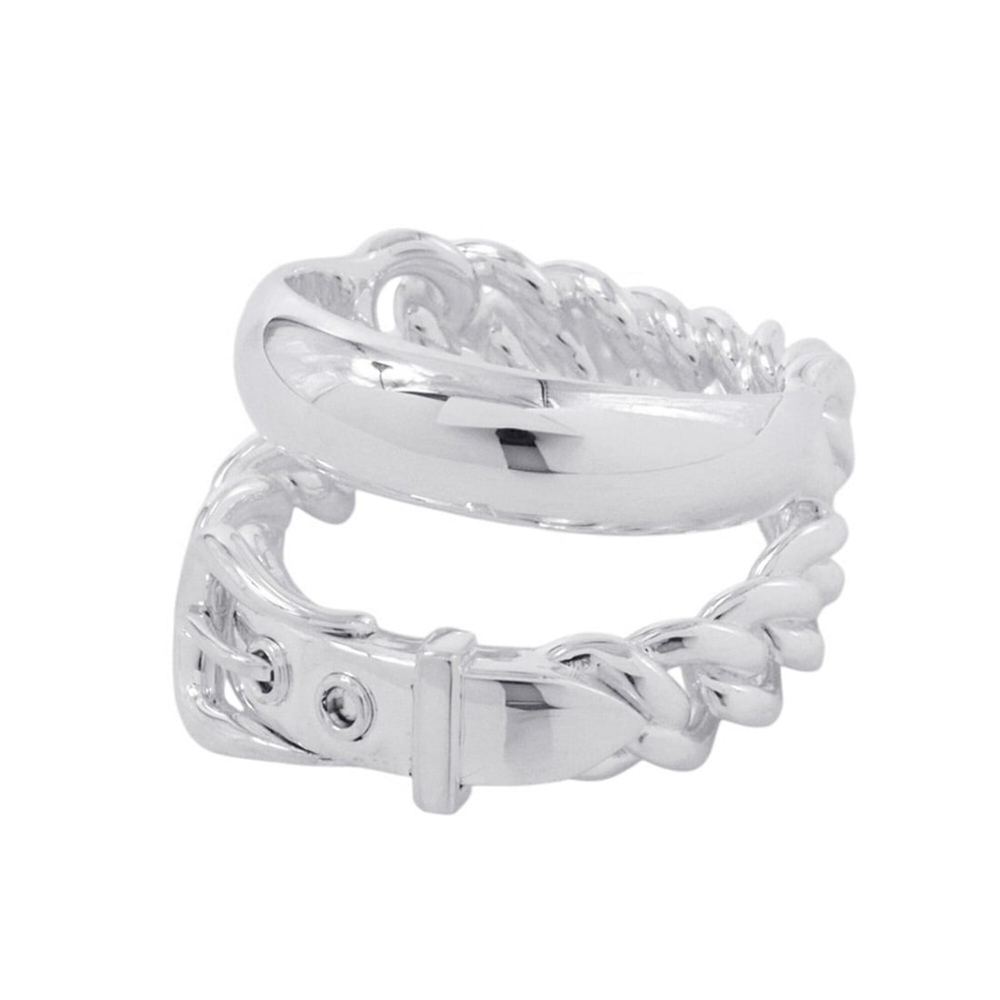 Hermes ring, Boucles Sellier Inflexible, SV925 silver, ring size 55. HERMES ring.: --- Catalog ---Category: SizeJP Size: 15US Size: 7.5Category: DesignType: Band ringGender: WomenMaterial: Silver 925Category: GeneralBrand: HermesCountry of Origin: Italy--- Item List ---Section: Cond