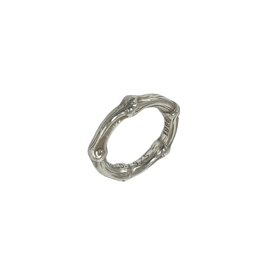TIFFANY&Co. Tiffany Vintage Bamboo Ring, Sterling Silver 925, Accessory, Silver, Item No. 48740: --- Catalog ---Category: SizeJP Size: 7US Size: 4Category: DesignType: Band ringColor: SilverGender: WomenMaterial: Silver 925Category: GeneralBrand: Tiffany--- Item List ---Section: ConditionRanking: