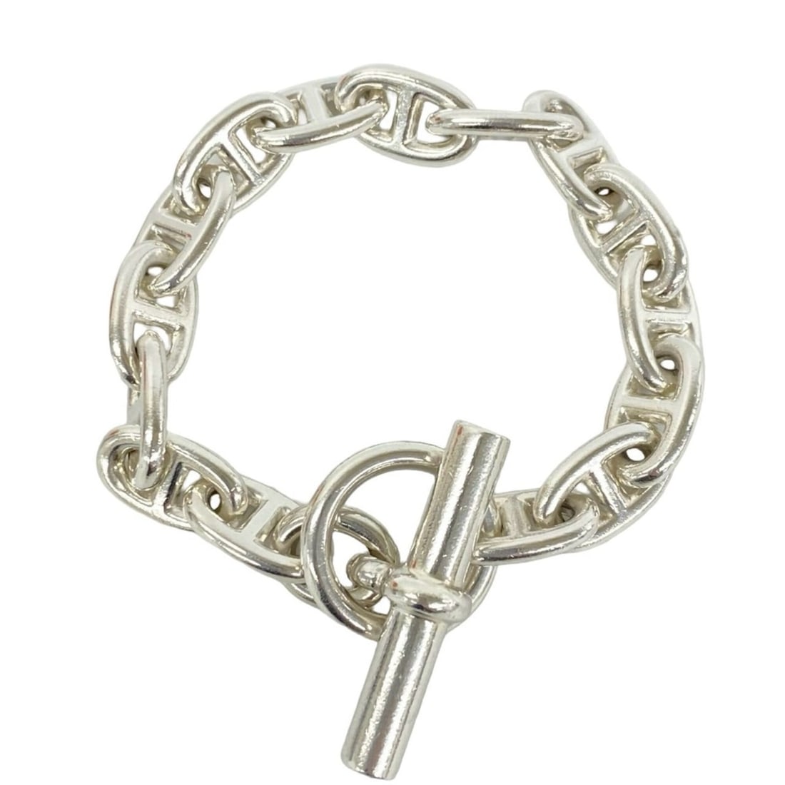 HERMES Chaine d'Ancre GM 13-link bracelet, sterling silver (925), accessory, silver, 31232: --- Catalog ---Category: SizeLength: 17.5cm / 6.88''Category: DesignType: Charm braceletColor: SilverGender: WomenMaterial: Silver 925Category: GeneralBrand: Hermes--- Item List ---Section: ConditionR