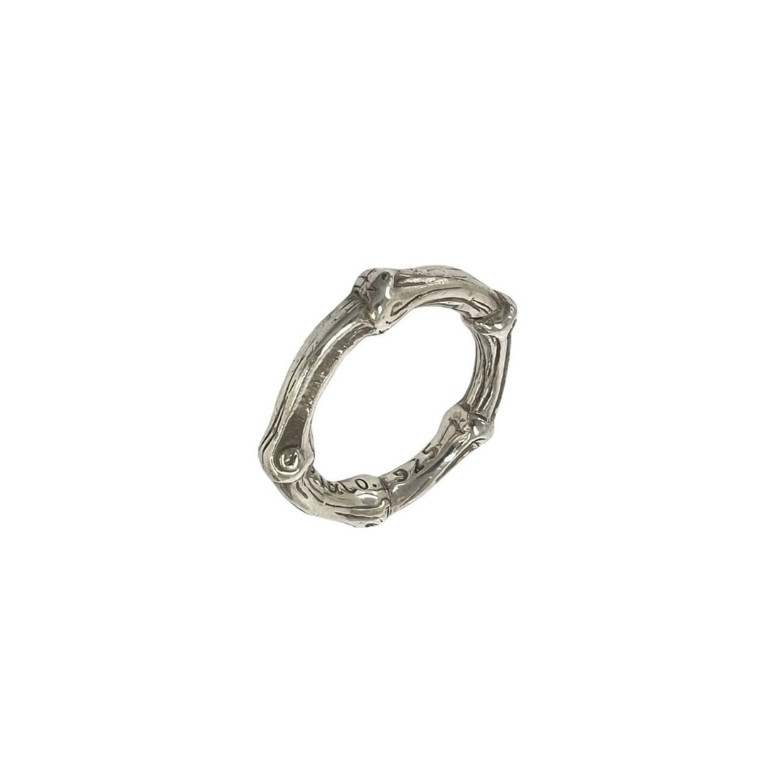 TIFFANY&Co. Tiffany Vintage Bamboo Ring, Sterling Silver 925, Accessory, 48401: --- Catalog ---Category: SizeJP Size: 10US Size: 5.5Category: DesignType: Band ringColor: SilverGender: WomenMaterial: Silver 925Category: GeneralBrand: Tiffany--- Item List ---Section: ConditionRanki