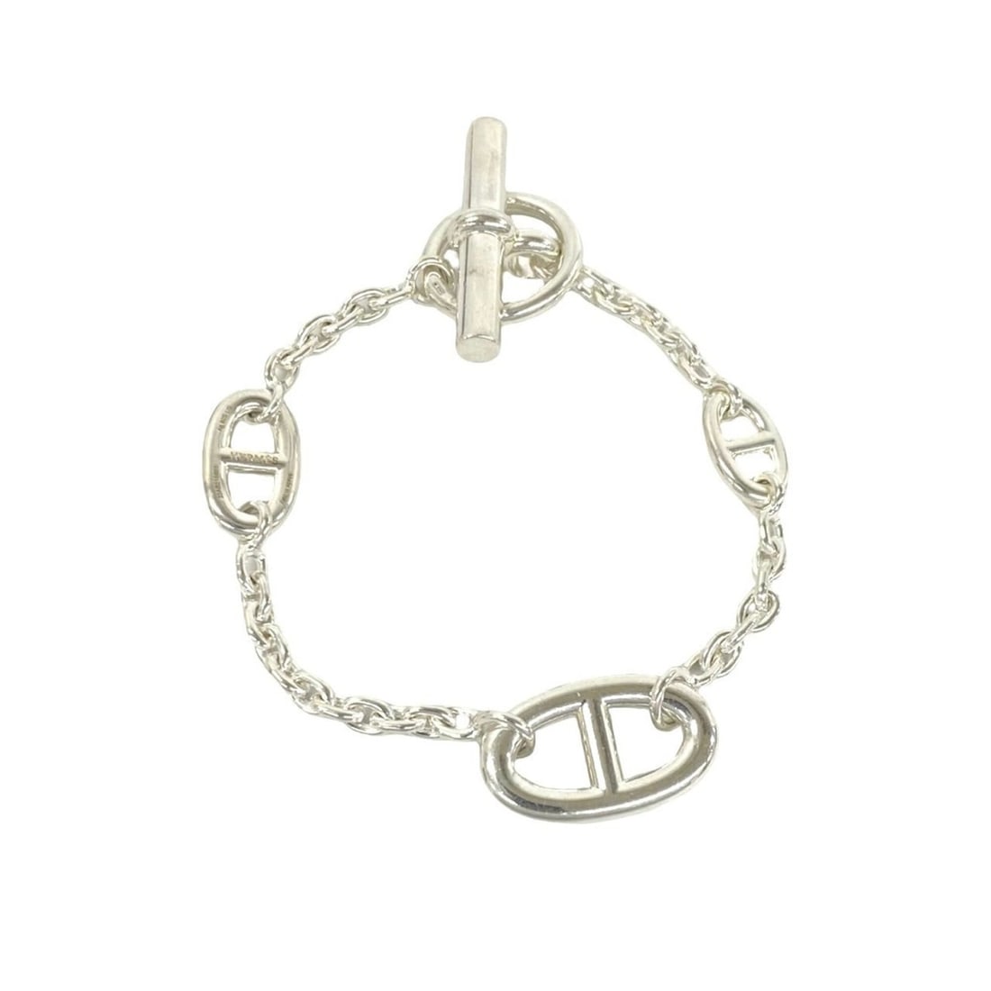 HERMES Farandole LG Bracelet, Sterling Silver 925, Accessory, Jewelry, 481-6: --- Catalog ---Category: SizeLength: 16cm / 6.29''Category: DesignType: Charm braceletColor: SilverGender: WomenMaterial: Silver 925Category: GeneralBrand: Hermes--- Item List ---Section: ConditionRan