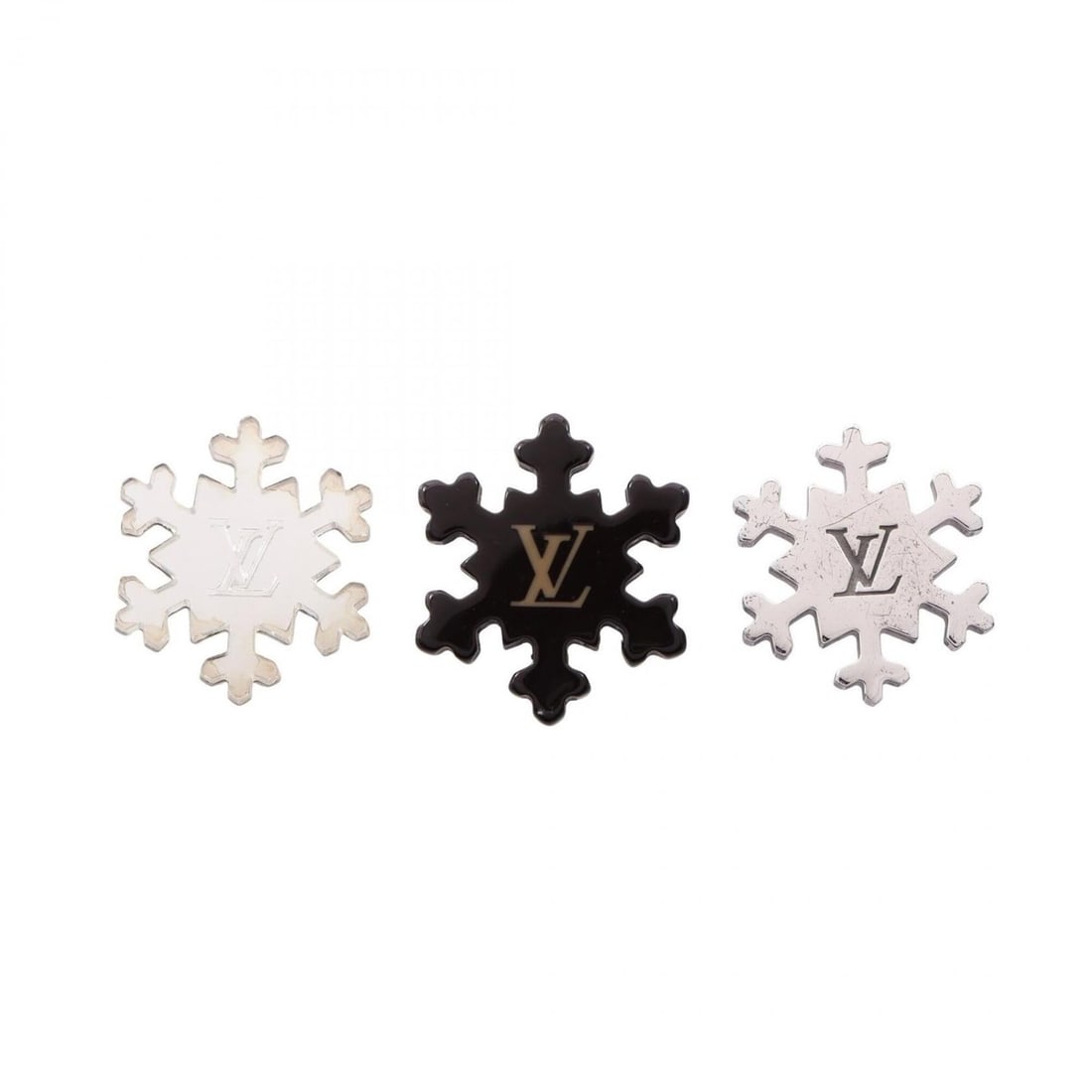 Louis Vuitton LOUIS VUITTON Etoile des Neiges 3-piece set: pin, brooch, and accessories. GP (gold: --- Catalog ---Category: SizeSize (HxWxD): 3.1cm x 2.8cm / 1.22'' x 1.1''Category: DesignType: Pin broochColor: Brown, SilverGender: WomenMaterial: Gold plating, PlasticCategory: GeneralMPN: M65390Bra