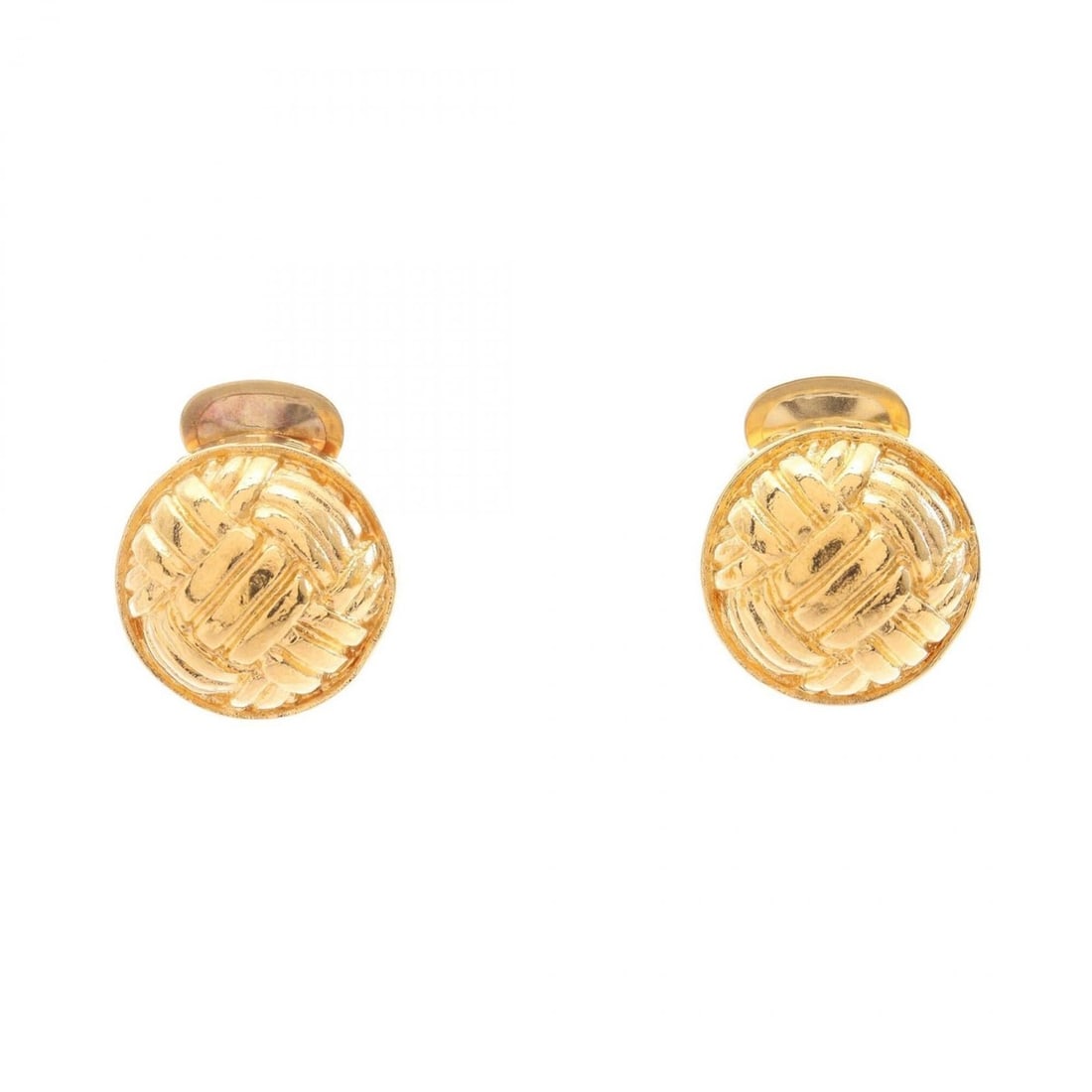 Celine Round Earrings, Gold Plated (GP), Women's, Tone (1 of 6)