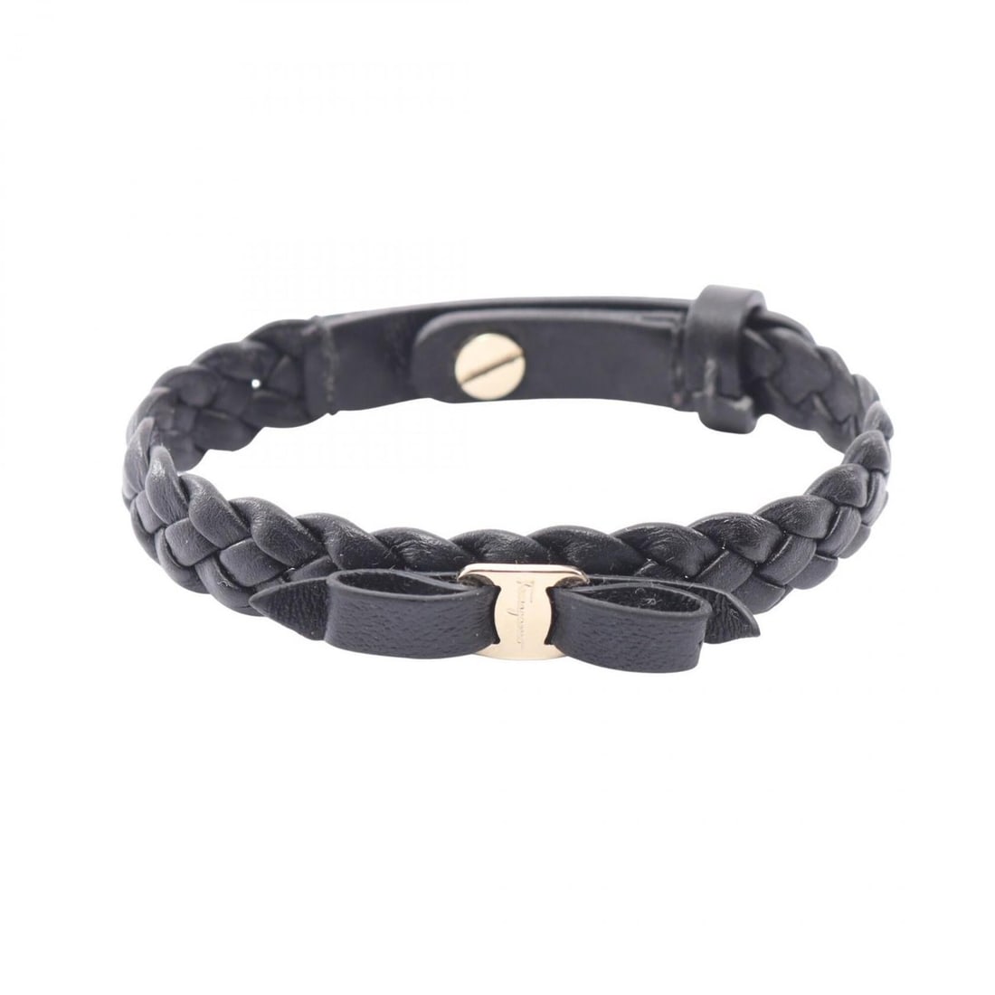 Salvatore Ferragamo Vara Ribbon Bracelet, Leather Accessory, Women's, Black/Gold Tone: --- Catalog ---Category: SizeLength: 16cm - 18cm / 6.29'' - 7.08''Category: DesignType: Charm braceletColor: Black, GoldGender: WomenMaterial: LeatherCategory: GeneralBrand: Salvatore Ferragamo--- Ite