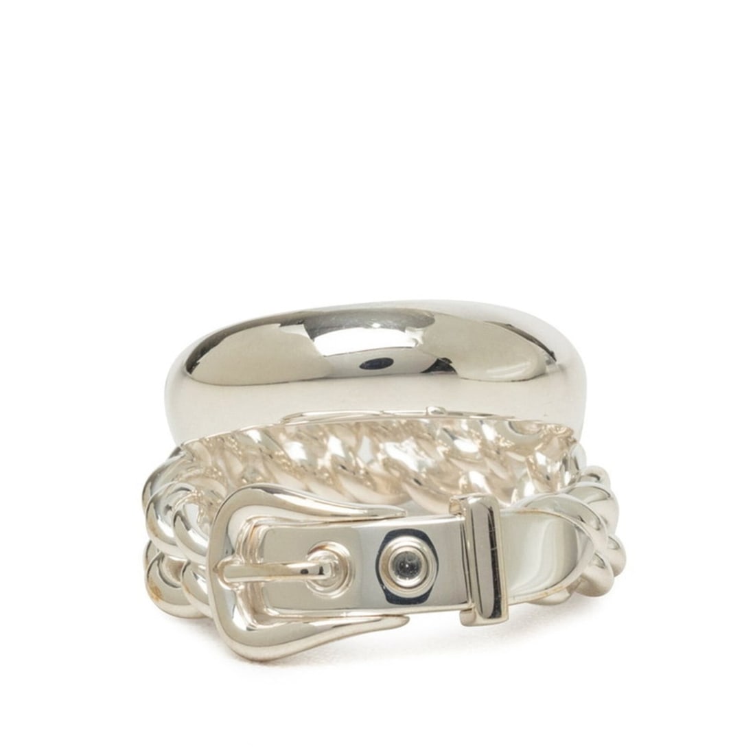 Hermes Boucles Sellier In Flexible Ring GM Ring, Size #52, SV925 Silver, Women's HERMES: --- Catalog ---Category: SizeJP Size: 12US Size: 6.5Category: DesignType: Band ringGender: WomenMaterial: Silver 925Category: GeneralBrand: Hermes--- Item List ---Section: ConditionRanking: Rank A Use