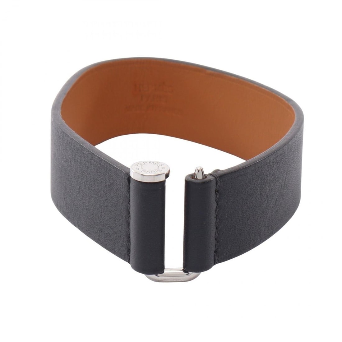 Hermes HERMES Sellier Bracelet, Leather Accessory, Women's, Black/Silver: --- Catalog ---Category: SizeLength: 19.5cm / 7.67''Category: DesignType: Charm braceletColor: Black, SilverGender: WomenMaterial: LeatherCategory: GeneralBrand: Hermes--- Item List ---Section: Condit