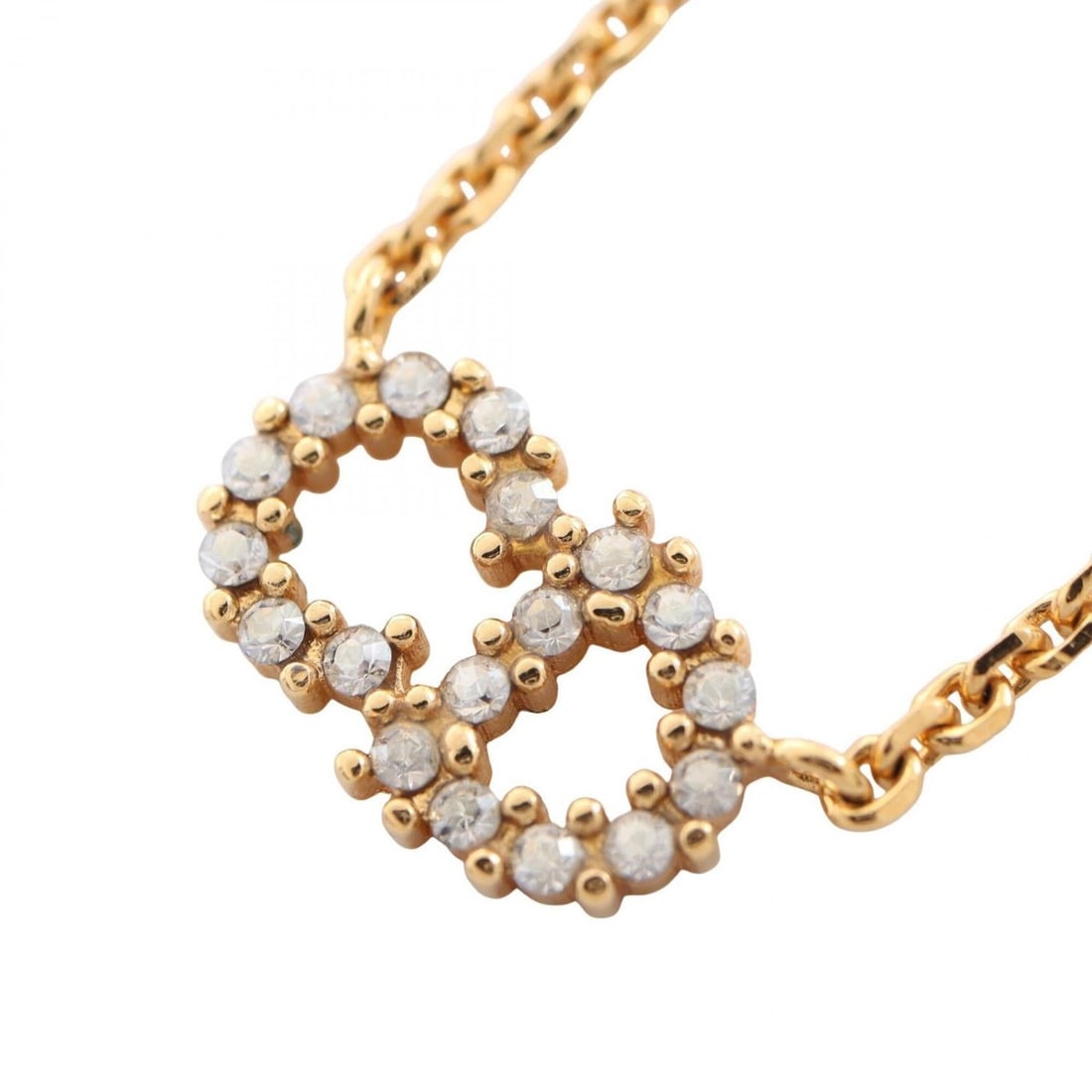 Christian Dior Dior CD Logo Necklace Jewelry GP (Gold Plated) Rhinestone Faux Pearl Women's Gold: --- Catalog ---Category: SizePendant Size: 8mm x 12mm / 0.31'' x 0.47''Neck Circumference: 38 cm - 41 cm / 14.96'' - 16.14''Category: DesignColor: Clear, Gold, WhiteStone: RhinestoneGender: WomenNeckl