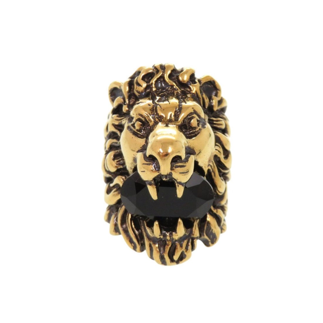 Gucci Lion Head Metal Stone Ring #10 (approx.) Gold 0362GUCCI: --- Catalog ---Category: SizeJP Size: 10US Size: 5.5Category: DesignType: Band ringColor: GoldGender: Men,WomenMaterial: MetalCategory: GeneralBrand: GucciCountry of Origin: Italy--- Item List ---Sect