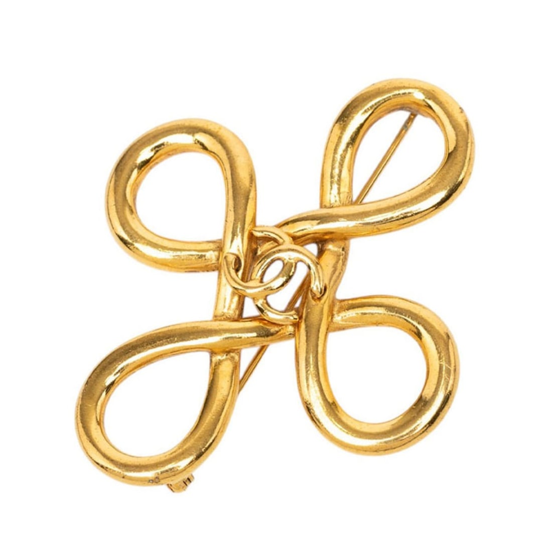 Chanel Coco Mark Vintage Brooch, Gold Plated, Women's CHANEL: --- Catalog ---Category: SizeSize (HxWxD): 6.49cm x 5.51cm / 2.55'' x 2.16''Category: DesignType: BroochColor: GoldGender: WomenCategory: GeneralBrand: Chanel--- Item List ---Section: ConditionRanking