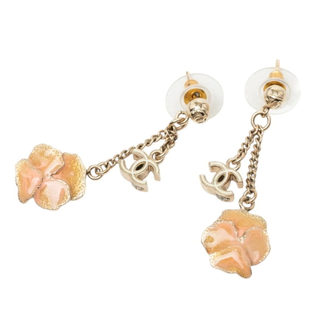 Chanel Coco Mark Camellia Earrings B13C Gold Plated Women's CHANEL: --- Catalog ---Category: SizeSize (HxWxD): 43.20mm x 4.70mm / 1.70'' x 0.19''Category: DesignType: Stud earringsColor: GoldGender: WomenCategory: GeneralBrand: Chanel--- Item List ---Section: Conditio