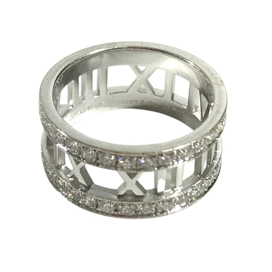 TIFFANY&Co. Tiffany & Co. Diamond 18K Gold Open Atlas Accessory Jewelry Ring WG750 Women's Silver 1: --- Catalog ---Category: SizeJP Size: 12US Size: 6.5Category: DesignType: Band ringColor: SilverStone: DiamondGender: WomenMaterial: White gold (18K)Category: GeneralBrand: Tiffany--- Item List ---Sec