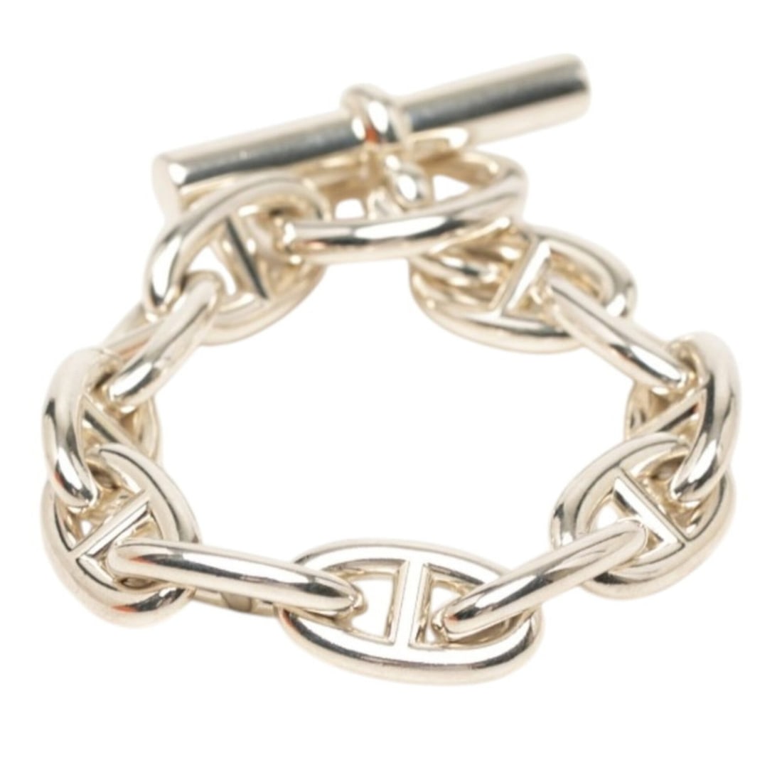 Hermes Chaine d'Ancre GM 11-link chain bracelet, SV925 sterling silver, women's.: --- Catalog ---Category: SizeLength: 18.5cm / 7.28''Category: DesignType: Charm braceletColor: SilverGender: WomenMaterial: Silver 925Category: GeneralBrand: Hermes--- Item List ---Section: