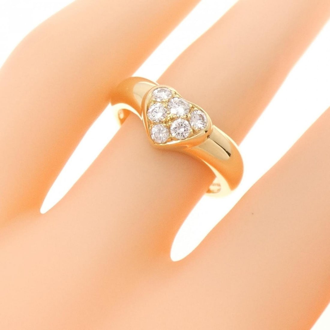 Tiffany Pave Heart Ring - 5