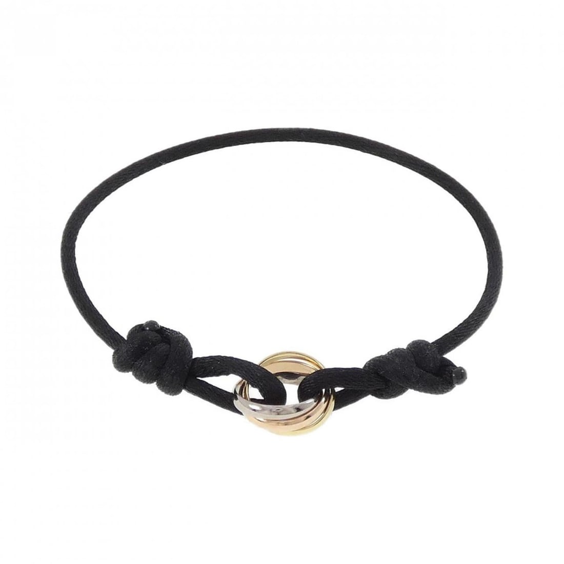 Cartier Trinity Cord Bracelet: --- Catalog ---Category: DesignType: Charm braceletGender: WomenMaterial: Pink gold (18K), White gold (18K), Yellow gold (18K)Category: GeneralBrand: Cartier--- Item List ---Section: ConditionRanking: