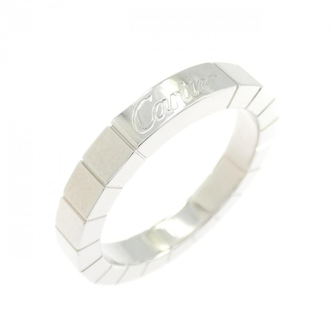 Cartier Lanieres Ring: --- Catalog ---Category: SizeJP Size: 9US Size: 5Category: DesignType: Band ringGender: WomenMaterial: White gold (18K)Category: GeneralLine: LanieresBrand: Cartier--- Item List ---Section: