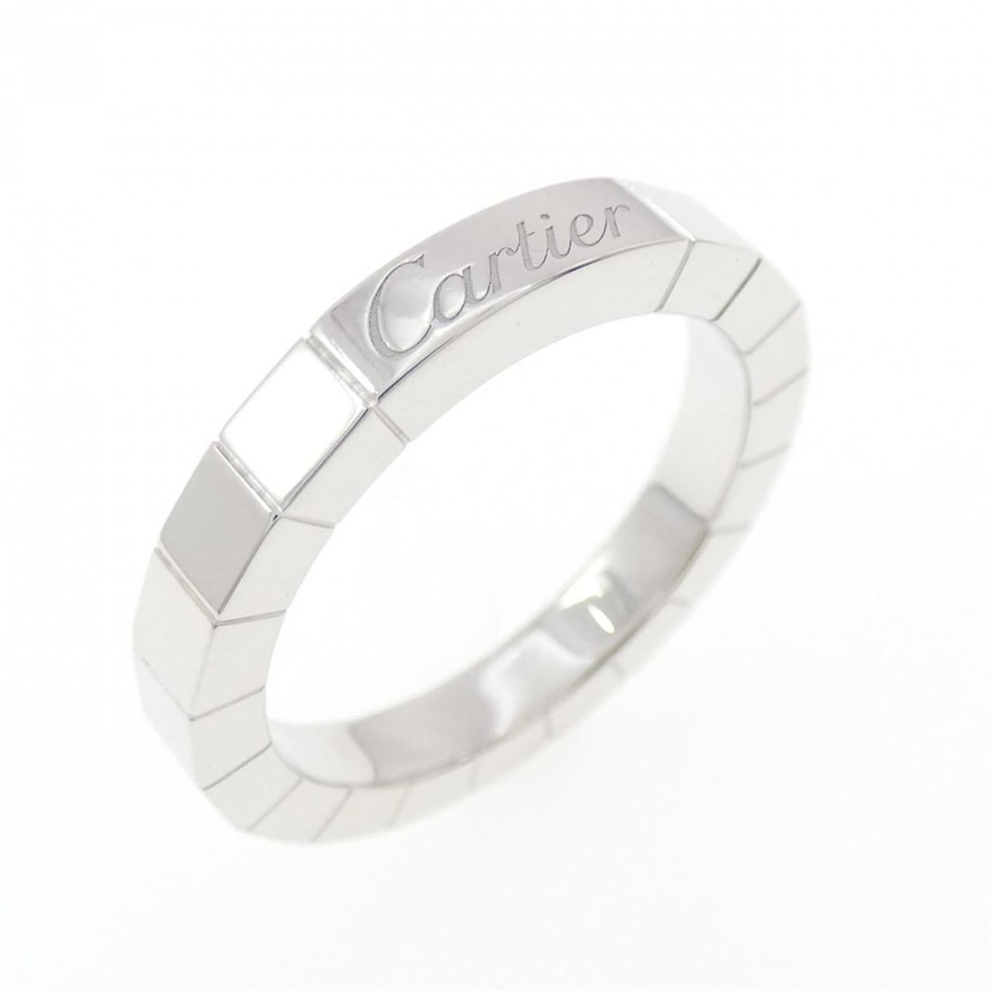 Cartier Lanieres Ring: --- Catalog ---Category: SizeJP Size: 10US Size: 5.5Category: DesignType: Band ringGender: WomenMaterial: White gold (18K)Category: GeneralLine: LanieresBrand: Cartier--- Item List ---Section: