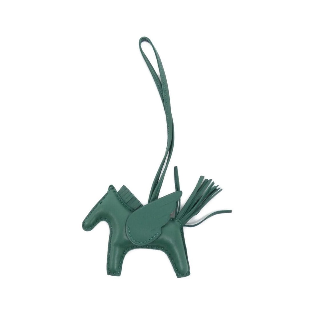 Hermes Rodeo Pegasus Accessory Bag Charm PM 083010CA: --- Catalog ---Category: SizeSize (HxWxD): 75.00mm x 85.00mm / 2.95'' x 3.35''Category: DesignType: Handbag charmColor: GreenGender: Men,WomenMaterial: Agneau MiloCategory: GeneralMPN: 083010CABrand: