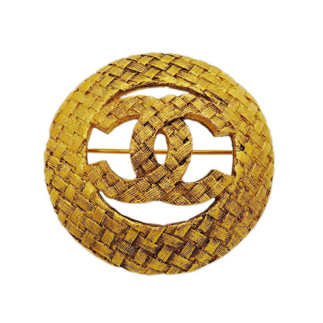 Chanel Brooch, Coco Mark Circle, GP Plated Gold, Women's: --- Catalog ---Category: SizeSize (HxWxD): 3.83cm x 3.84cm / 1.5'' x 1.51''Category: DesignType: BroochColor: GoldGender: WomenMaterial: Gold platingCategory: GeneralBrand: Chanel--- Item List