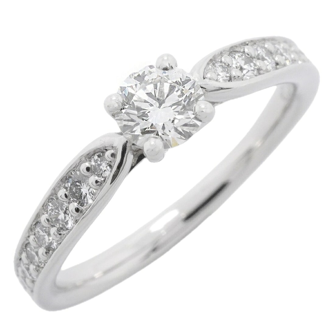 Tiffany & Co. Harmony Ring, Pt950 Platinum, 0.24ct Diamond, Size 8, Women's: --- Catalog ---Category: SizeJP Size: 8US Size: 4.5Category: DesignType: Band ringStone: DiamondGender: WomenMaterial: Platinum 950Category: GeneralBrand: Tiffany--- Item List ---Section: ConditionRan