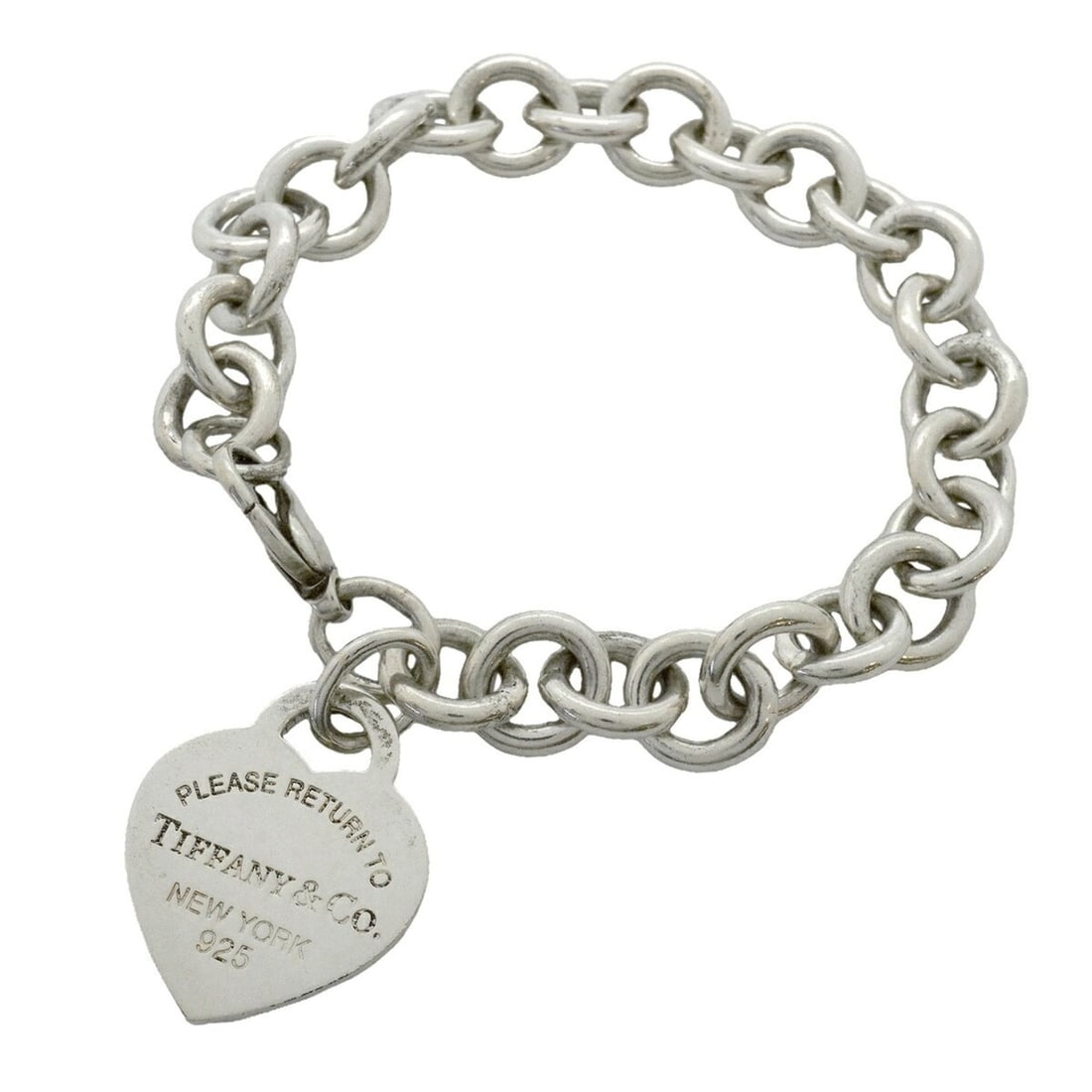 Tiffany & Co. Return to Hearts Heart Tag Bracelet, Sterling Silver 925, Women's: --- Catalog ---Category: SizeLength: 17cm / 6.69''Category: DesignType: Charm braceletGender: WomenMaterial: Silver 925Category: GeneralBrand: Tiffany--- Item List ---Section: ConditionRanking: Rank A