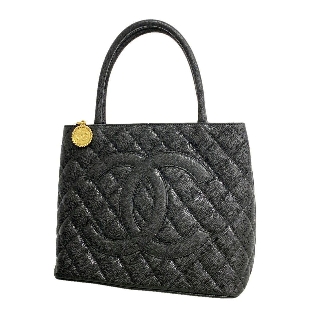 Chanel Tote Bag, Reissue Tote, Caviar Leather, Black, Women's: --- Catalog ---Category: SizeSize (HxWxD): 25cm x 30cm x 15.5cm / 9.84'' x 11.81'' x 6.1''Category: DesignType: Tote bagColor: BlackGender: WomenMaterial: Grained Calfskin Hardware Color: GoldCategory