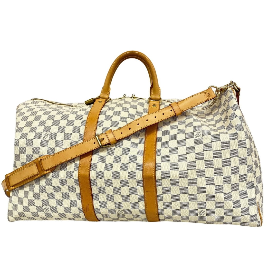 Louis Vuitton Bags - Boston Damier Azur Keepall Bandoulière 55 N41429 White Men's & Women's: --- Catalog ---Category: SizeSize (HxWxD): 31cm x 55cm x 25cm / 12.2'' x 21.65'' x 9.84''Category: DesignType: Boston bagColor: WhiteGender: Men,WomenCategory: GeneralMPN: N41429Brand: Louis Vuitton--