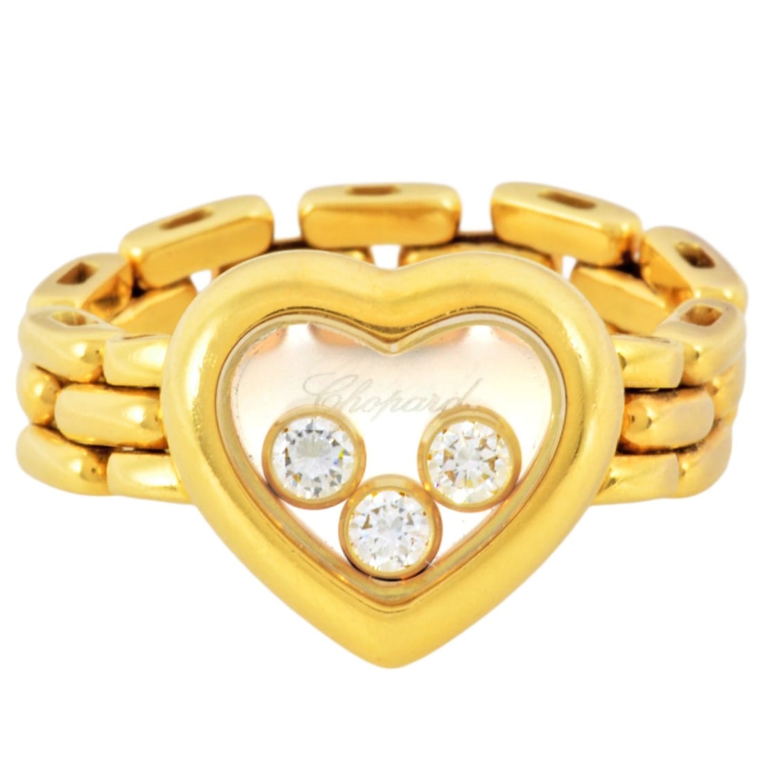 Chopard Happy Diamonds Ring, approximately 82cm in diameter, 8401-20, 18K Yellow Gold, 6.7g, 3: --- Catalog ---Category: SizeJP Size: 7.5US Size: 4Category: DesignType: Band ringGender: WomenMaterial: Yellow gold (18K)Category: GeneralBrand: Chopard--- Item List ---Section: ConditionRanking: Ran