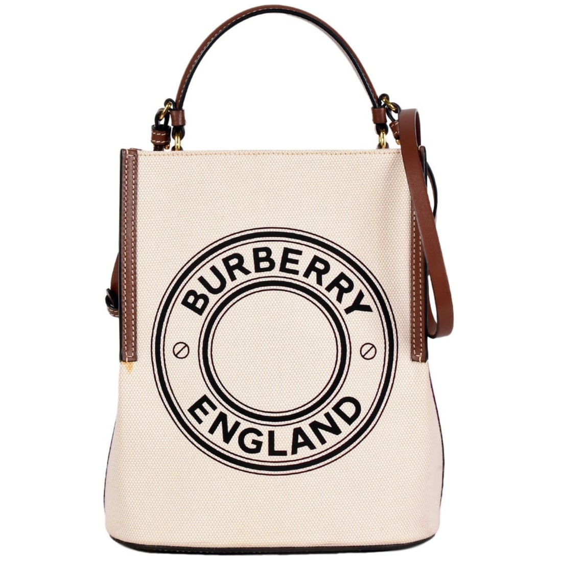 Burberry Small Logo Graphic Peggy Bucket Bag Shoulder Canvas Leather TIVITP1262 Natural: --- Catalog ---Category: SizeSize (HxWxD): 24cm x 21cm x 16cm / 9.44'' x 8.26'' x 6.29''Category: DesignType: Shoulder bagColor: BrownGender: Women,MenMaterial: Canvas , Leather Category: GeneralBrand