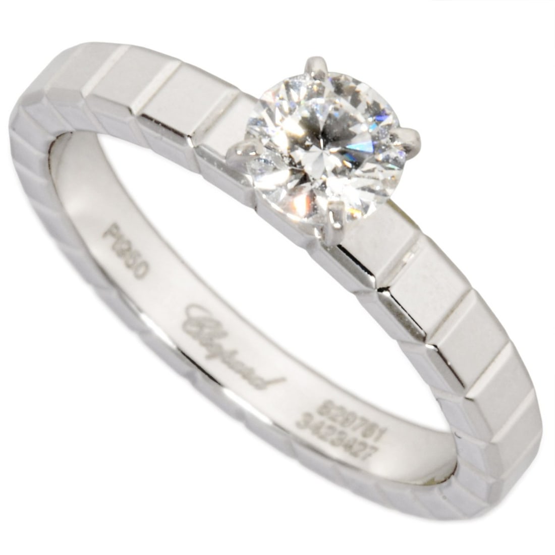 Chopard Ice Cube Ring, Diamond 0.31ct, Approx. 829761, Pt950 Platinum, 4.4g, Women's Ring: --- Catalog ---Category: SizeJP Size: 7US Size: 4Category: DesignType: Band ringGender: WomenMaterial: Platinum 950Category: GeneralBrand: Chopard--- Item List ---Section: ConditionRanking: Rank AB Us