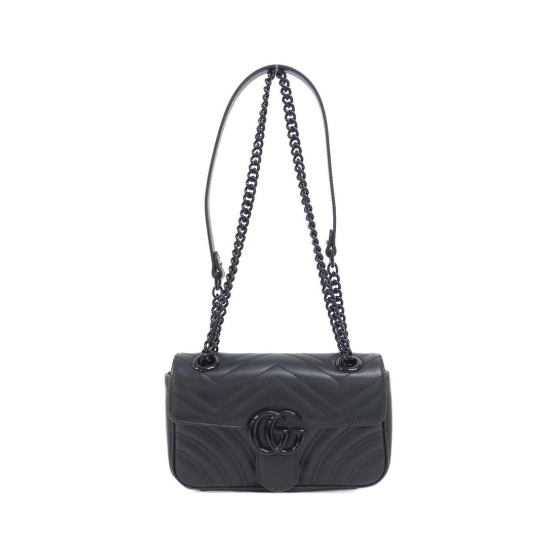 Gucci GG Marmont 446744 DTDFV Shoulder Bag: --- Catalog ---Category: SizeSize (HxWxD): 12cm x 21cm x 6cm / 4.72'' x 8.26'' x 2.36''Category: DesignType: Shoulder bagColor: BlackGender: Men,WomenMaterial: Quilting , Leather Category: GeneralMPN: