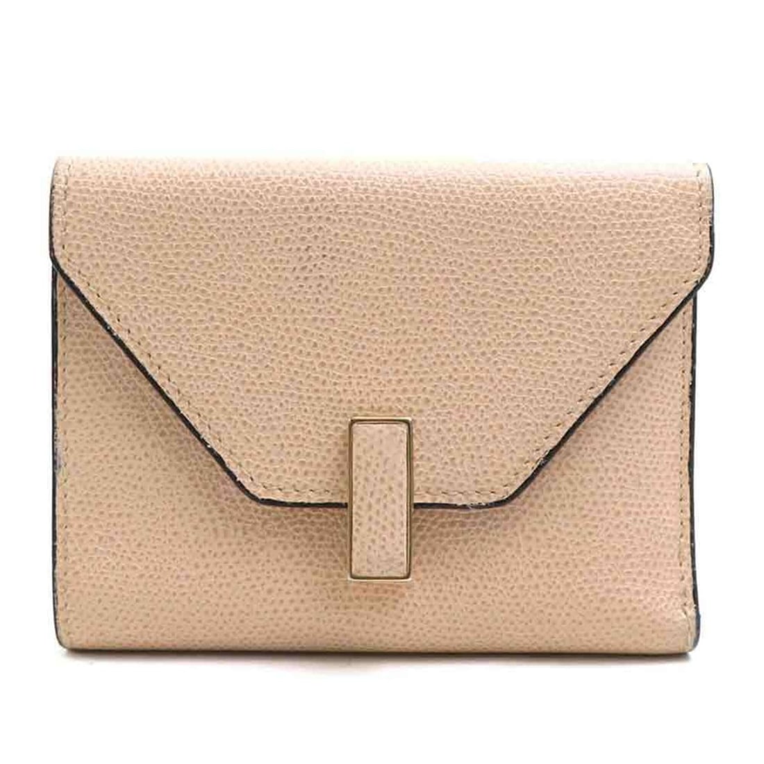 Valextra Iside Tri-fold Wallet, Beige Leather, Women's, h31777a: --- Catalog ---Category: SizeSize (HxWxD): 9.5cm x 12.2cm x 1.8cm / 3.74'' x 4.8'' x 0.7''Category: DesignType: Wallet (tri-fold)Color: BeigeGender: WomenMaterial: Leather Category: GeneralBrand: Vale