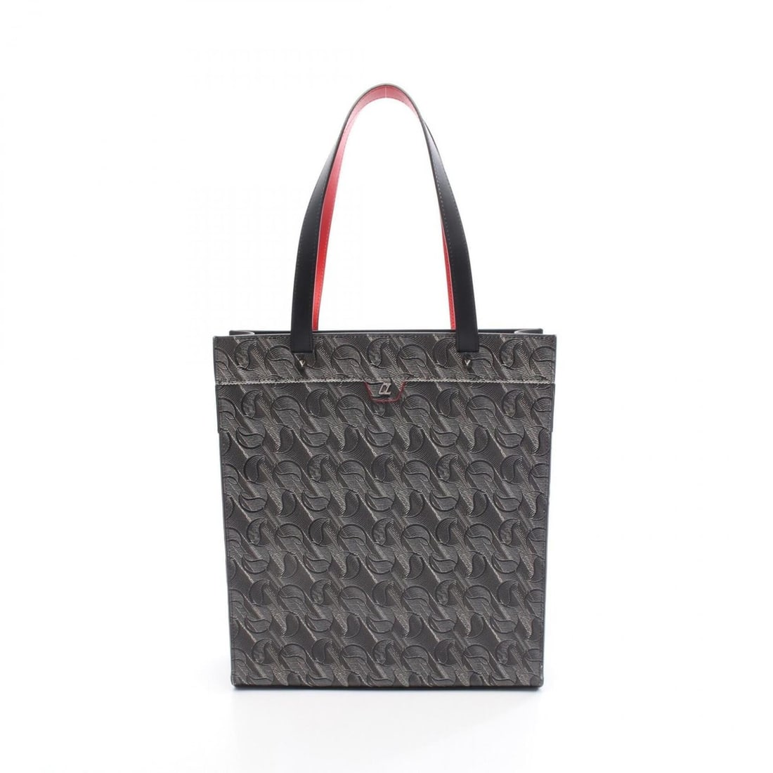 Christian Louboutin RUISTOTE Signature Tote Bag/Handbag, Coated Canvas and Leather, Men's,: --- Catalog ---Category: SizeSize (HxWxD): 35cm x 31cm x 9.5cm / 13.77'' x 12.2'' x 3.74''Category: DesignType: Handbag, Tote bagColor: Black, GrayGender: MenMaterial: Leather , Coated canvas Category