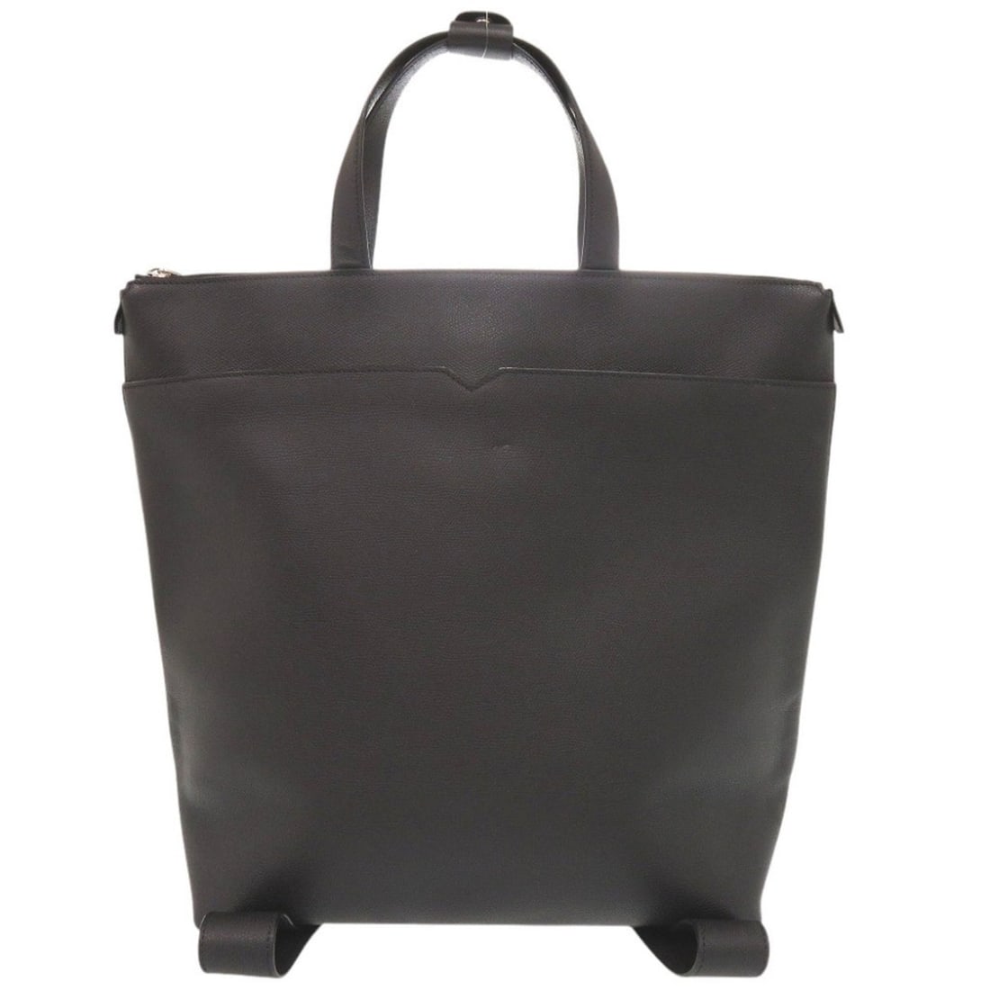 Valextra V-Line Leather Black 2-Way Backpack Tote Bag 0360Valextra (1 of 17)