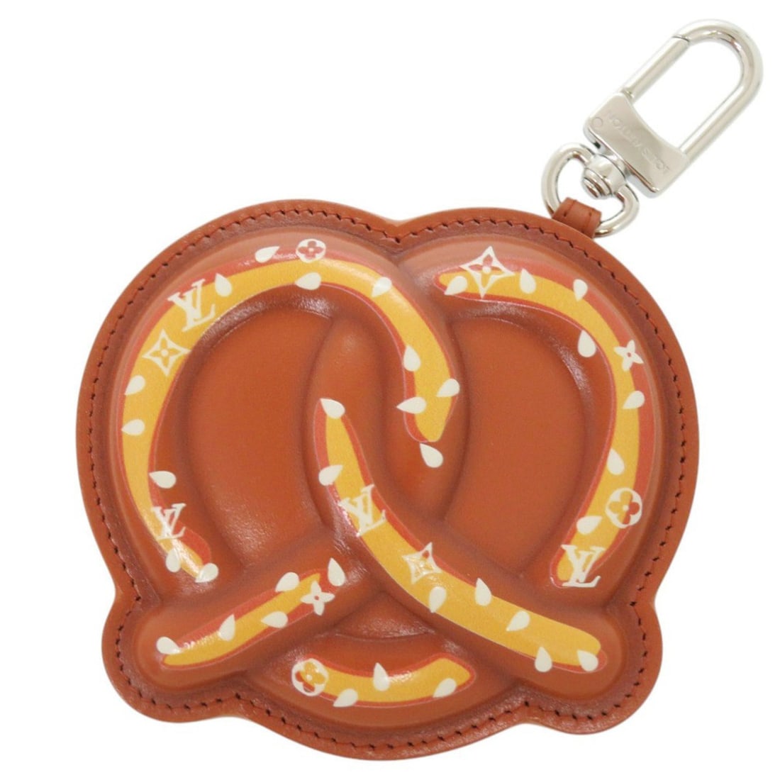Louis Vuitton LV Pretzel Monogram M03295 Leather Brown Keychain Accessory Bag Charm 1132 LOUIS: --- Catalog ---Category: SizeSize (HxWxD): 9cm x 10cm x 3cm / 3.54'' x 3.93'' x 1.18''Category: DesignColor: Brown, MonogramGender: WomenMaterial: LeatherCategory: GeneralMPN: M03295Brand: Louis Vuitt