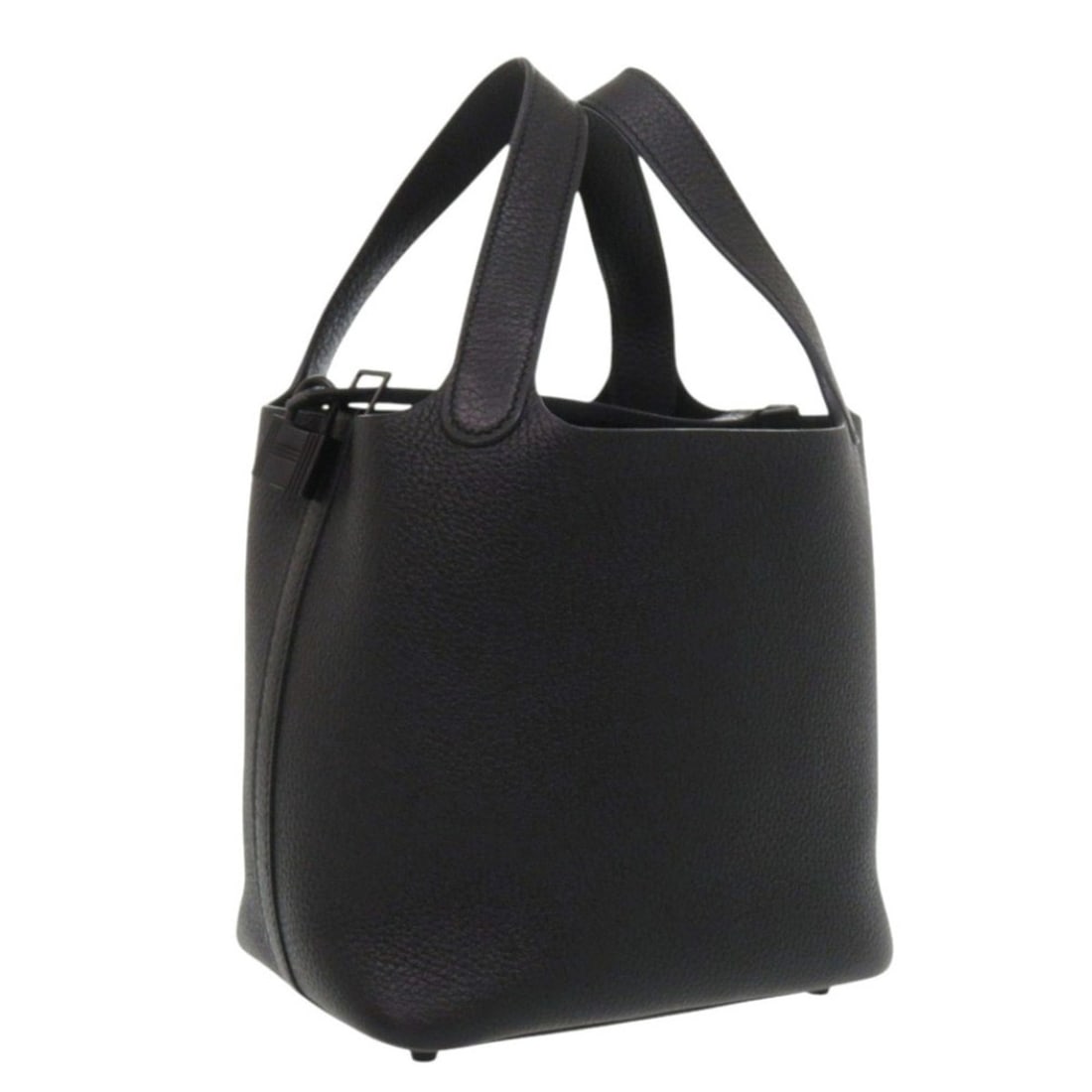 Hermes Picotin Lock PM Monochrome So Black Taurillon Clemence Leather Handbag, Black, Z Stamp (2021 (1 of 9)