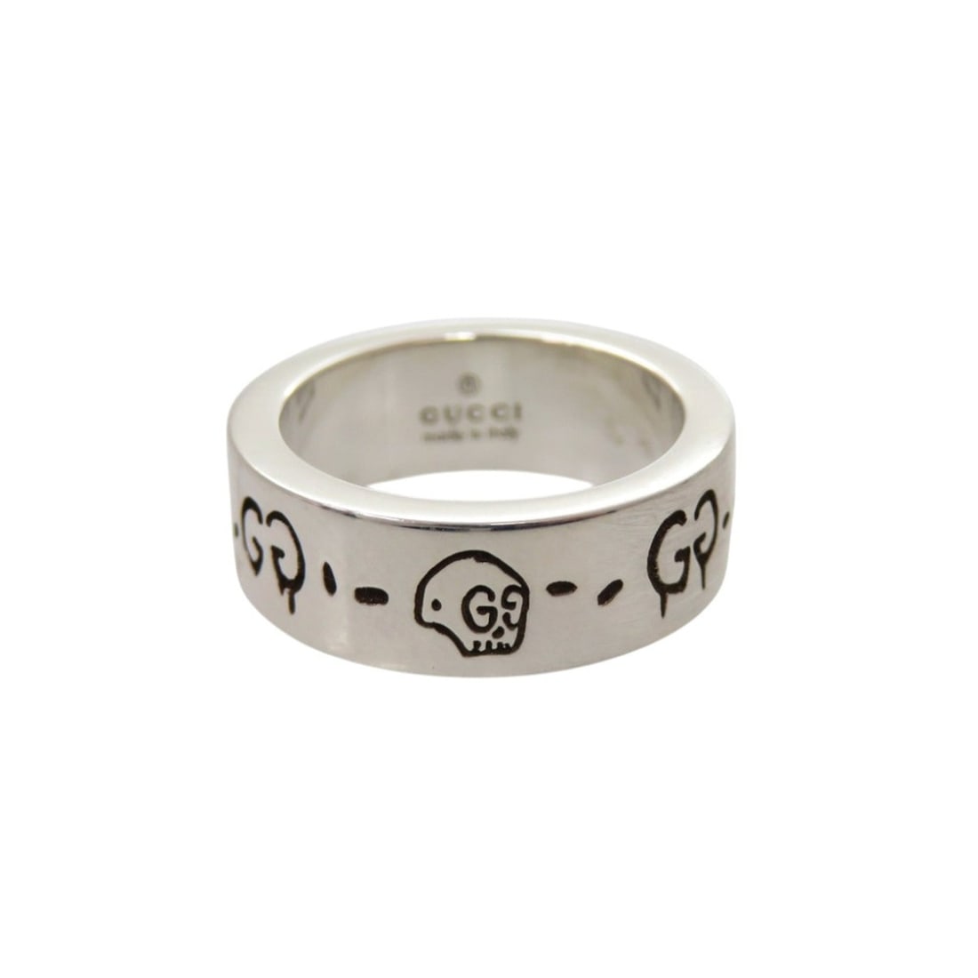 Gucci Ghost Sterling Silver 925 Ring 0362GUCCI: --- Catalog ---Category: SizeJP Size: 6US Size: 3.5Category: DesignColor: SilverGender: WomenMaterial: Silver 925Category: GeneralBrand: GucciCountry of Origin: Italy--- Item List ---Section: Conditio