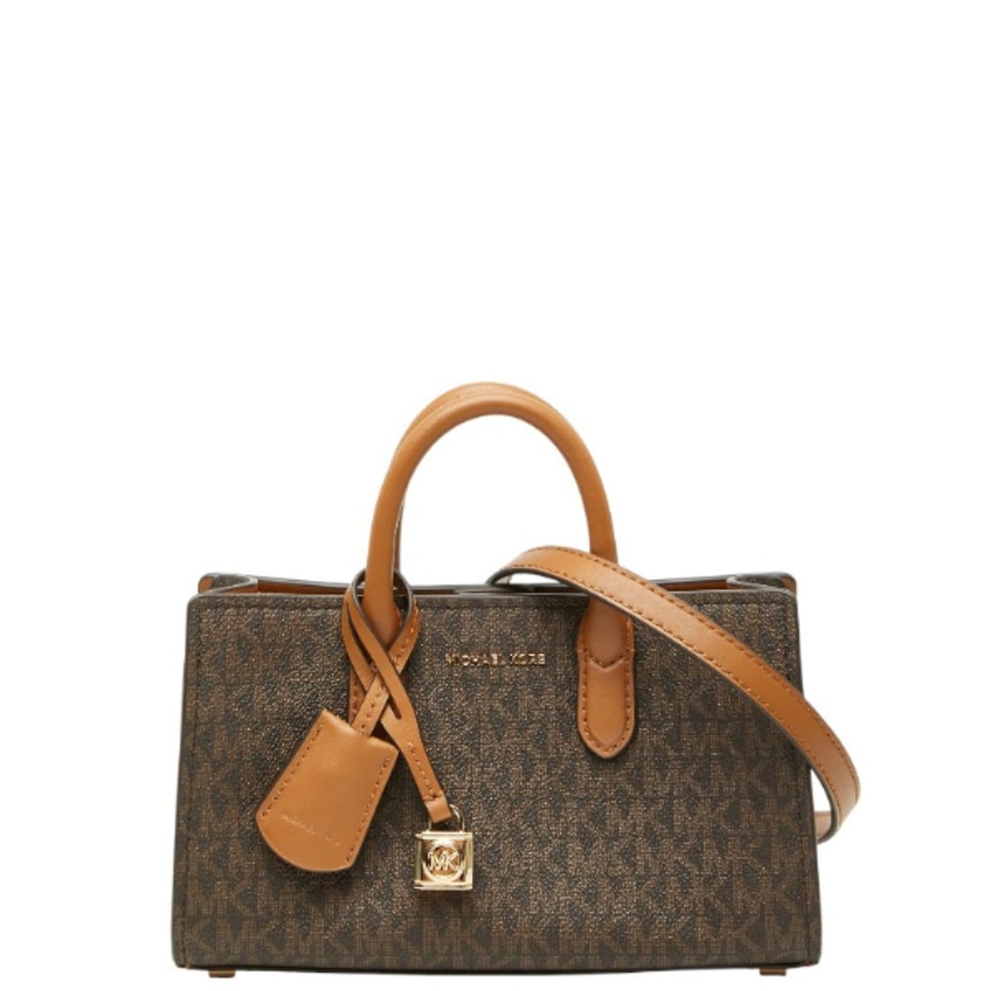 Michael Kors Scarlett Handbag Shoulder Bag 2WAY 32F4GETC0B Brown Leather Women's: --- Catalog ---Category: SizeSize (HxWxD): 13.5cm x 22cm x 7.5cm / 5.31'' x 8.66'' x 2.95''Category: DesignType: Handbag, Shoulder bagColor: BrownGender: WomenMaterial: PVC , Leather Category: General