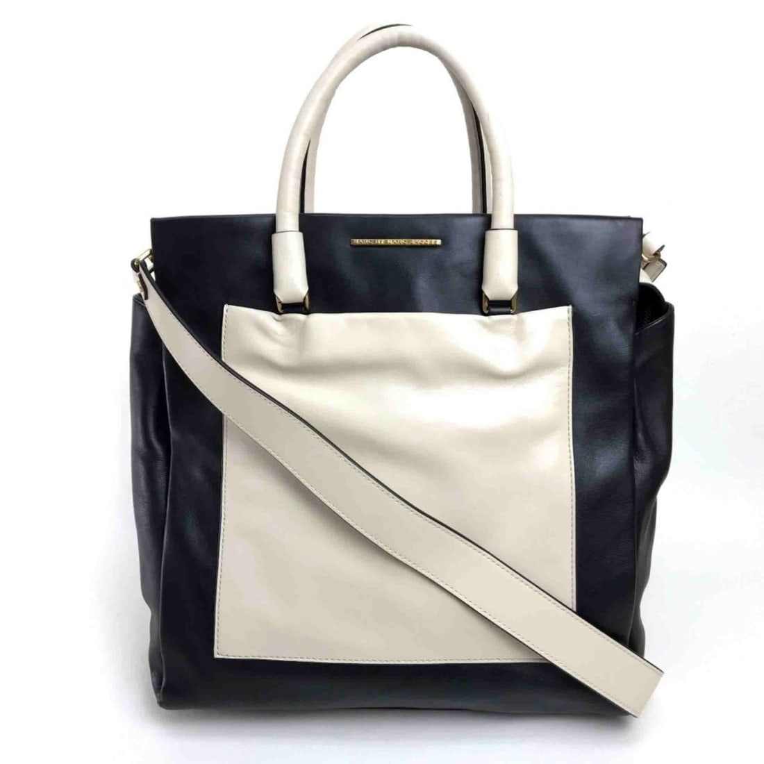 Marc by Marc Jacobs MARC BY JACOBS Two-tone Bicolor Tote Bag, Handbag, Shoulder Crossbody Leather, (1 of 12)