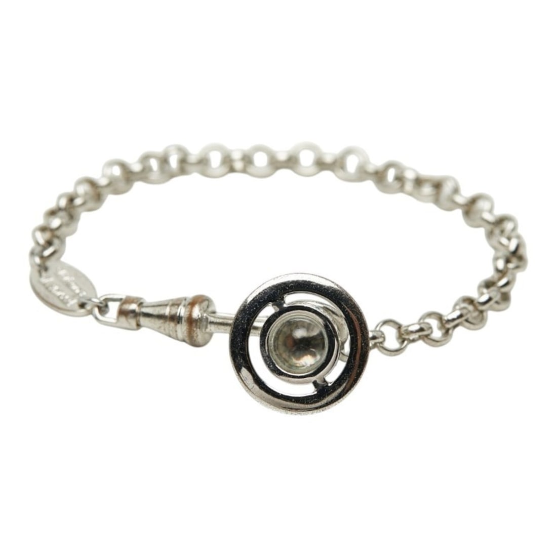 Vivienne Westwood Orb Bracelet, Silver Metal Rhinestone, Women's: --- Catalog ---Category: SizeTotal Length: 19cm / 7.48''Category: DesignType: Charm braceletColor: SilverGender: WomenMaterial: Metal, RhinestoneCategory: GeneralBrand: Vivienne Westwood--- Item List 